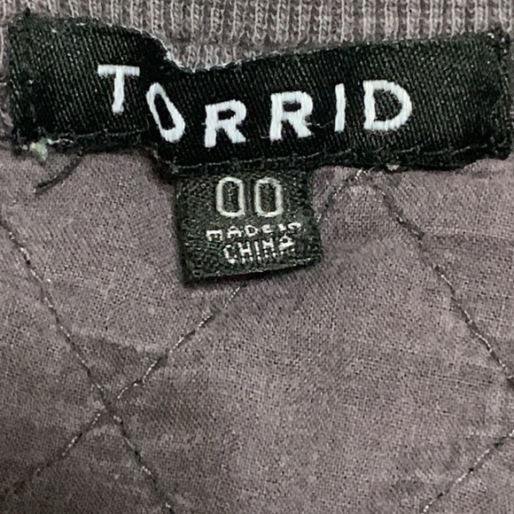 Women’s Torrid Navy Quilted Jacket Size 00 = 10 M/L EUC - Picture 6 of 8